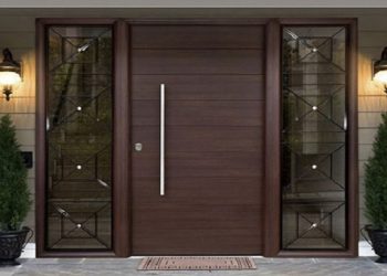 درب ضد سرقت ویلا قهوه ای